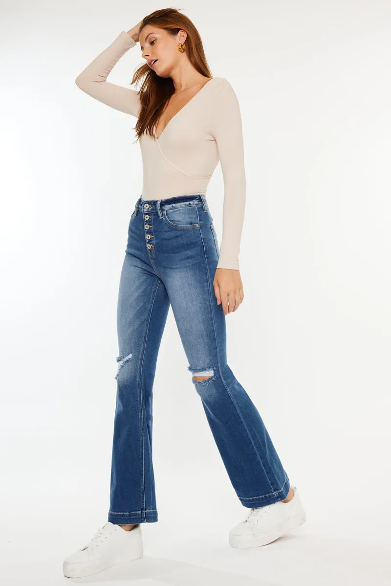 Dixie Ultra High Rise Flare Jeans (Petite)