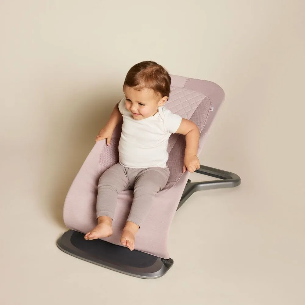 Ergobaby Evolve Bouncer with Toy Bar - Blush Pink