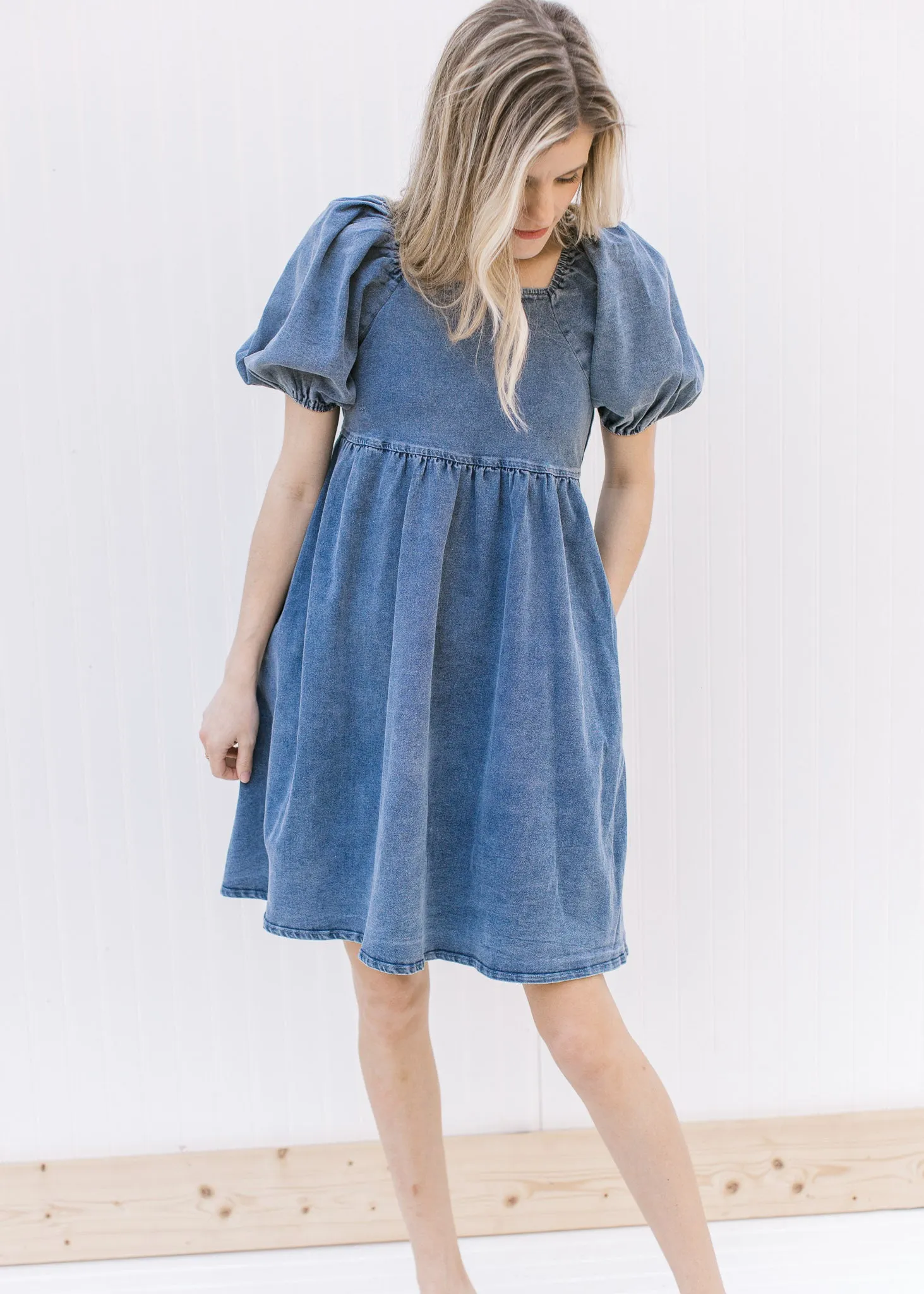 Faded Denim Cutie Pie Dress