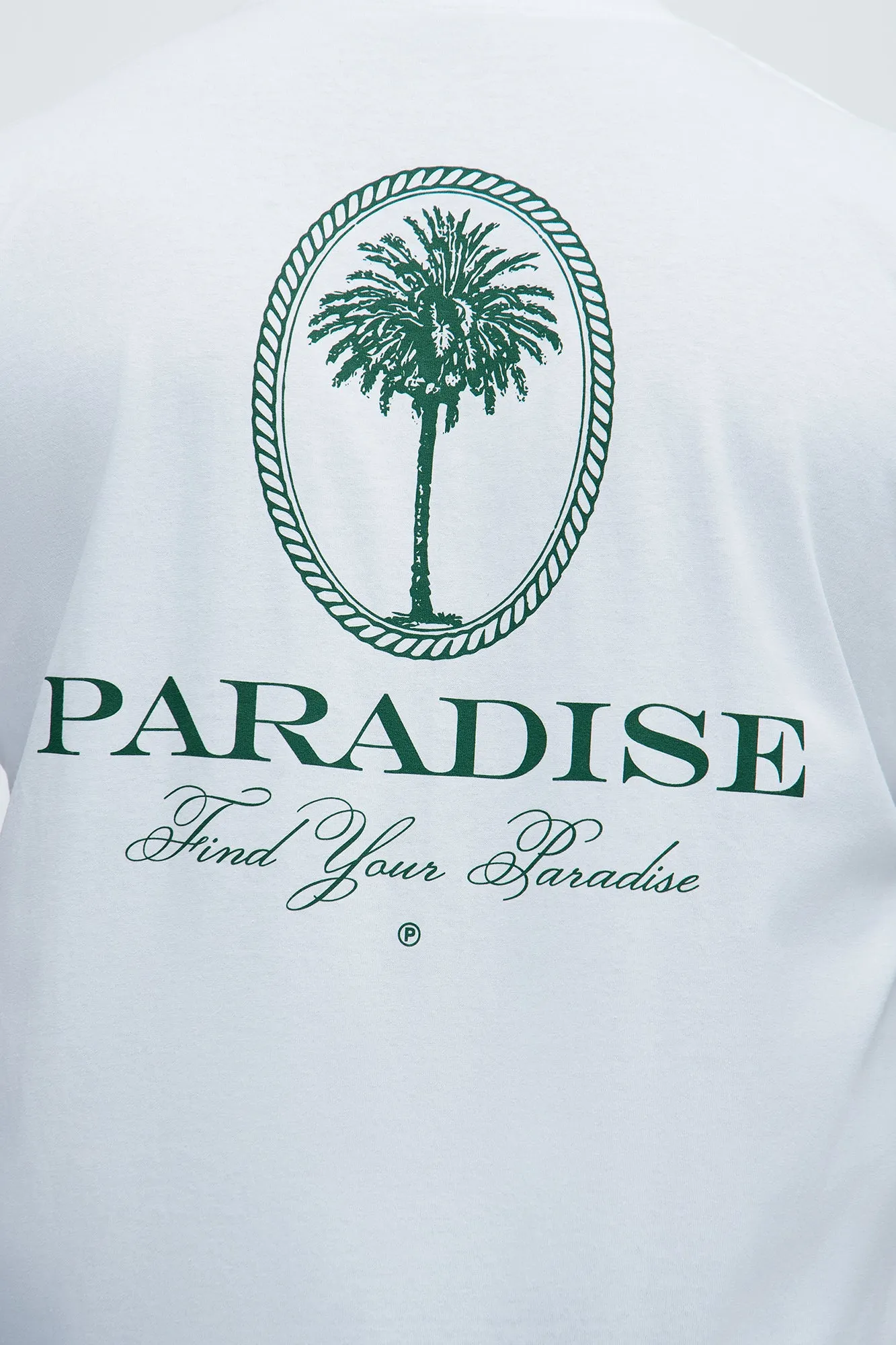 Find Your Paradise Short Sleeve Tee - White