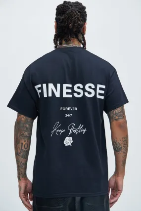 Finesse Forever Oversized Short Sleeve Tee - Black