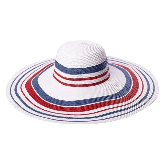 Foldable Wide Brim Floppy Straw Sun Hat