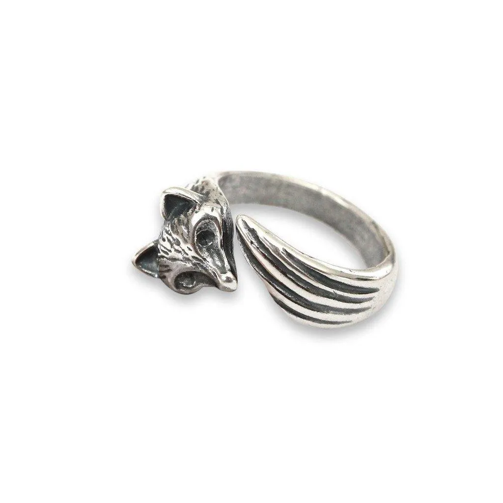 Fox Wrap Ring - Sterling Silver