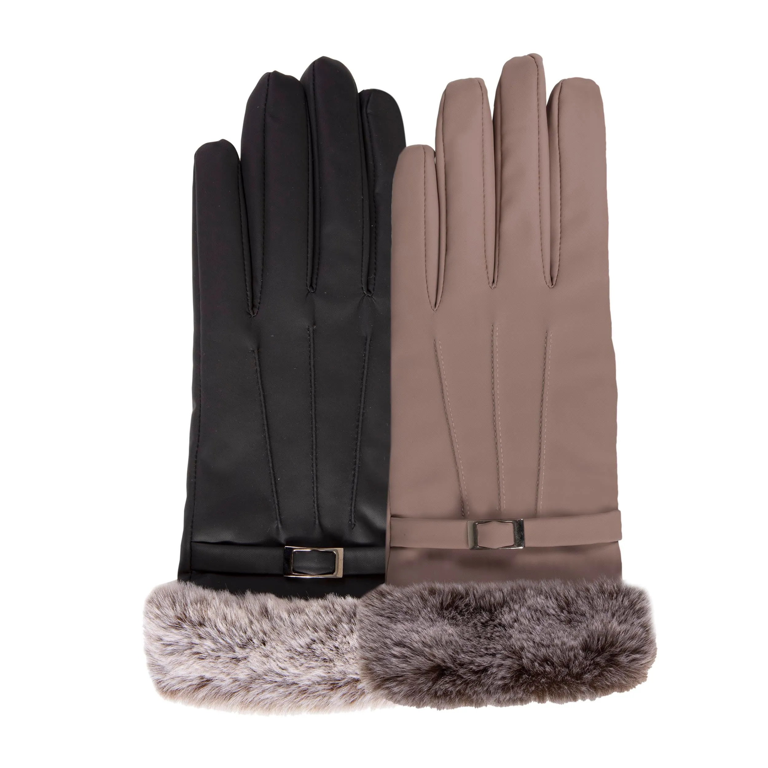 Gants Femme Ultra chaud boucle Noir