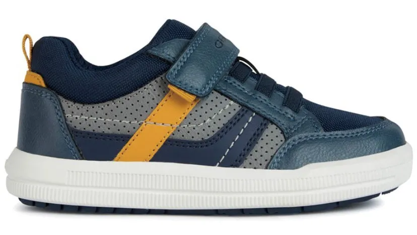 Geox Arzach Avio Blue Yellow Sneakers