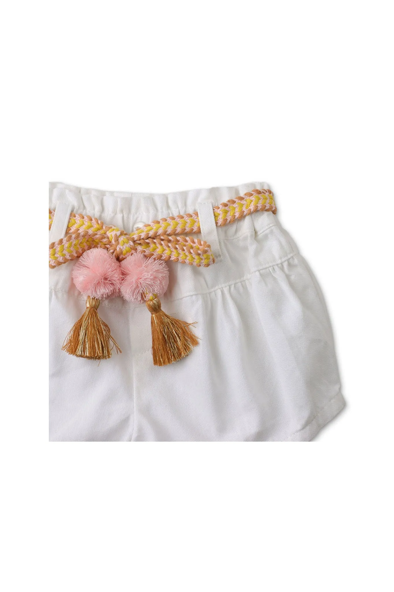 Gingersnaps Paper Bag Shorts with Belt