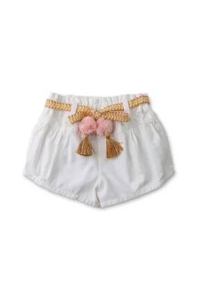 Gingersnaps Paper Bag Shorts with Belt