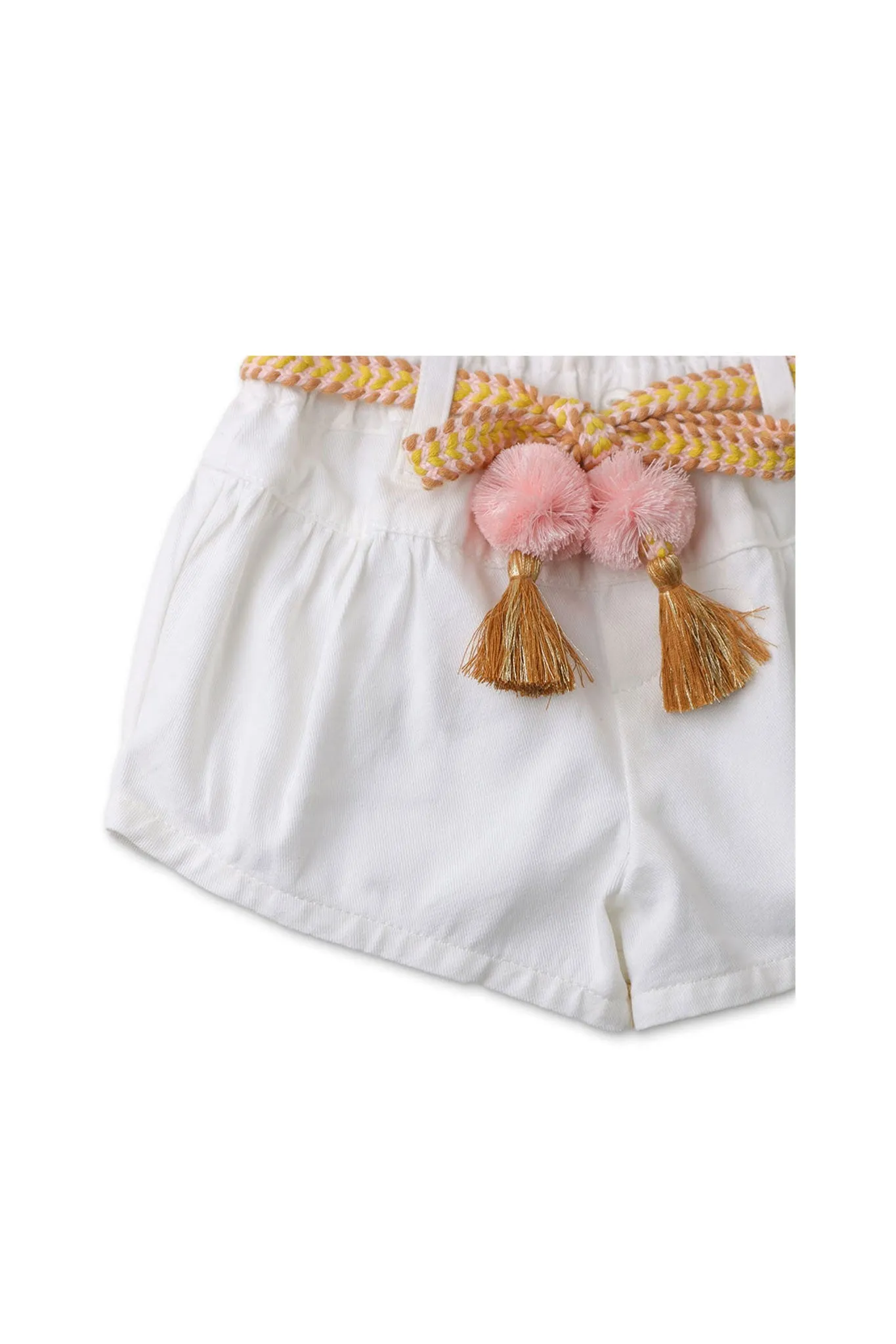 Gingersnaps Paper Bag Shorts with Belt