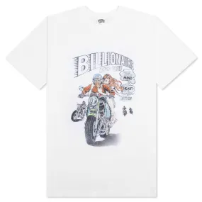 Go Moto S/S Tee - Bleach White