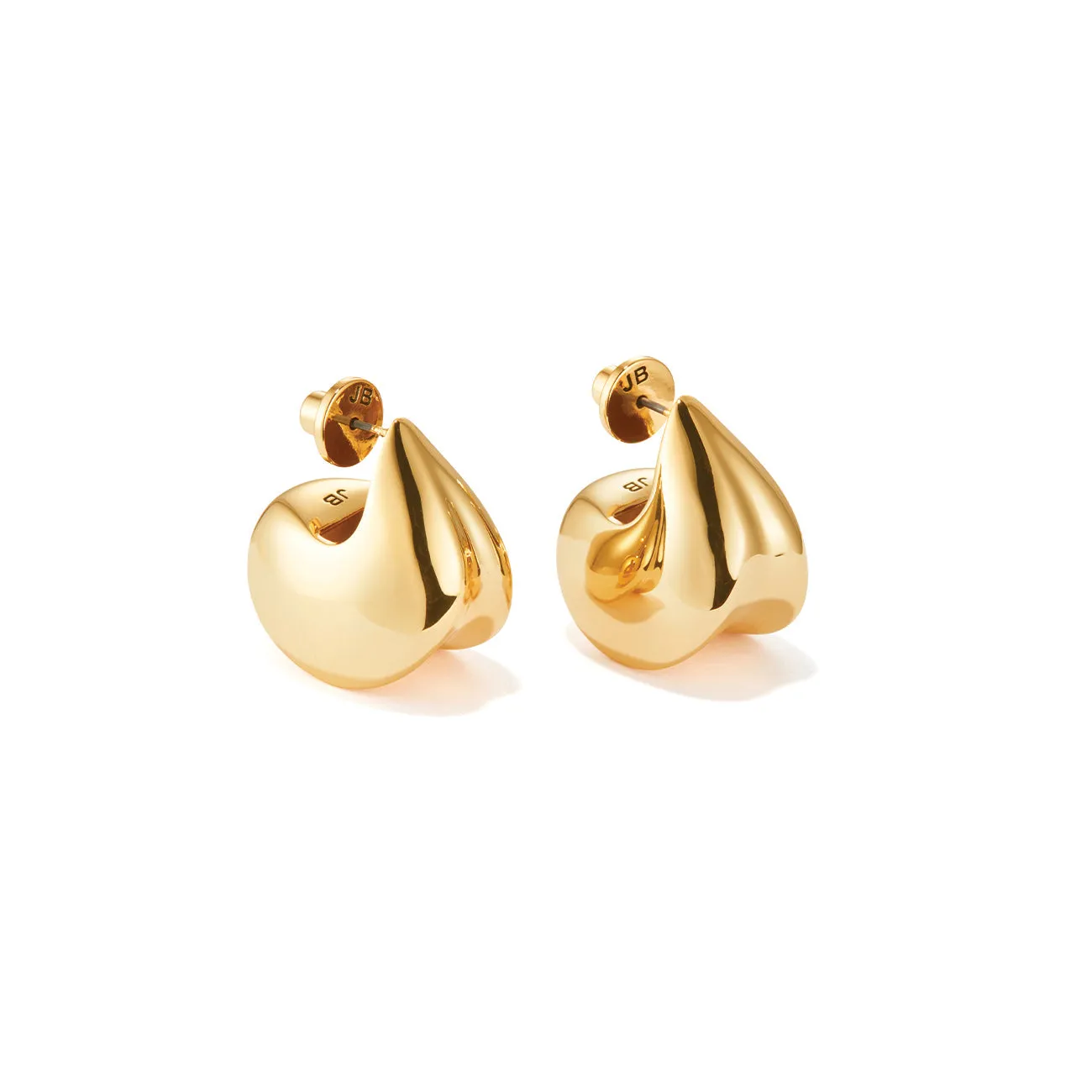 Gold-Tone Nouveaux Puff Earrings