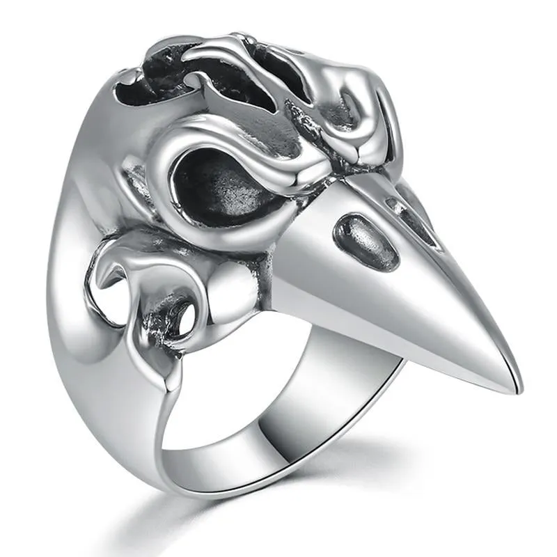 Gothic Eagle 925 Sterling Silver Punk Rock Biker Ring