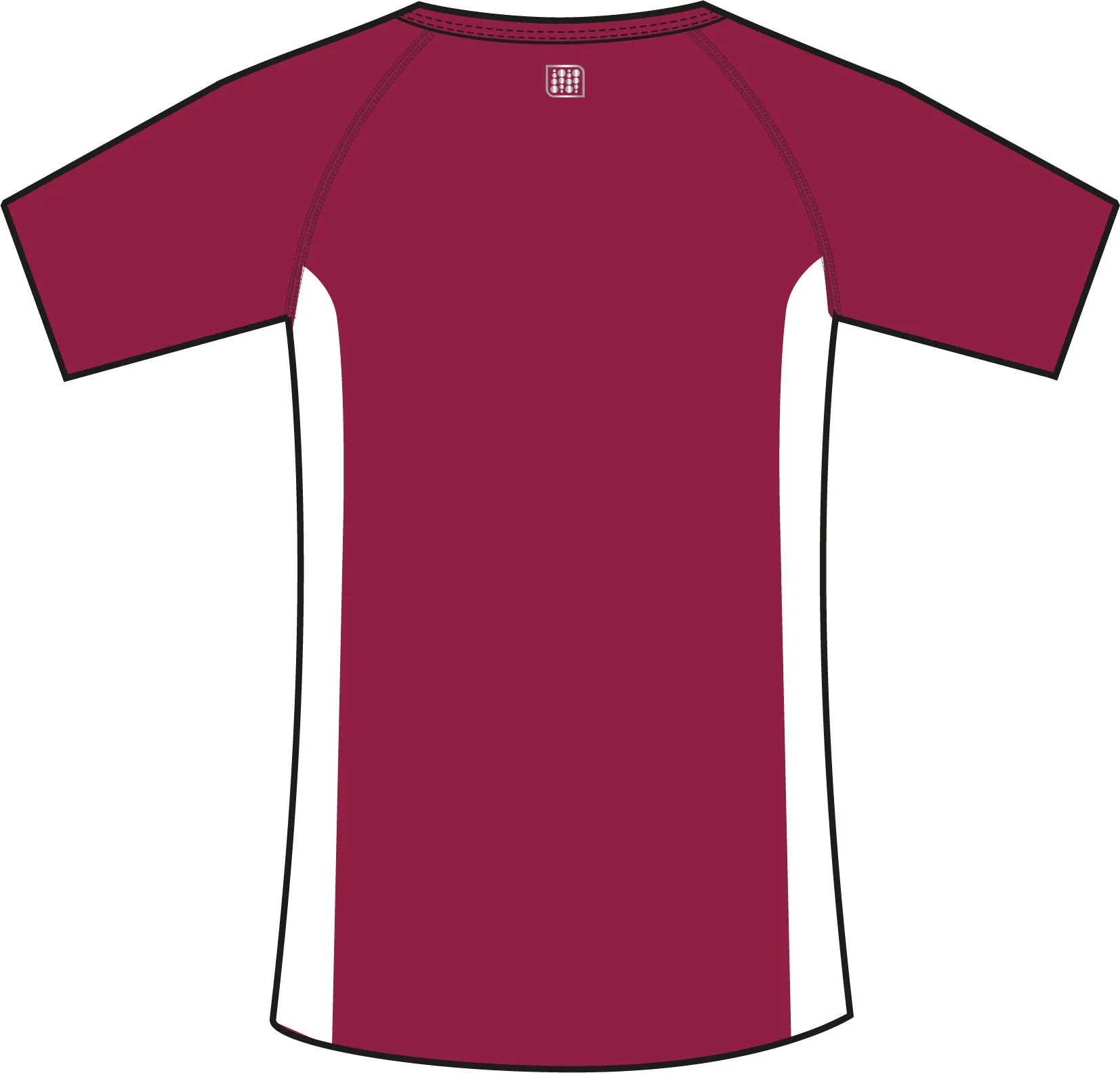 Gravesend Men's VX Team Tee (Burgundy)