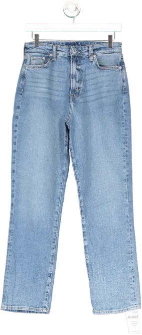 H&M Blue Vintage Mom Ultra High Rise Jeans UK 8