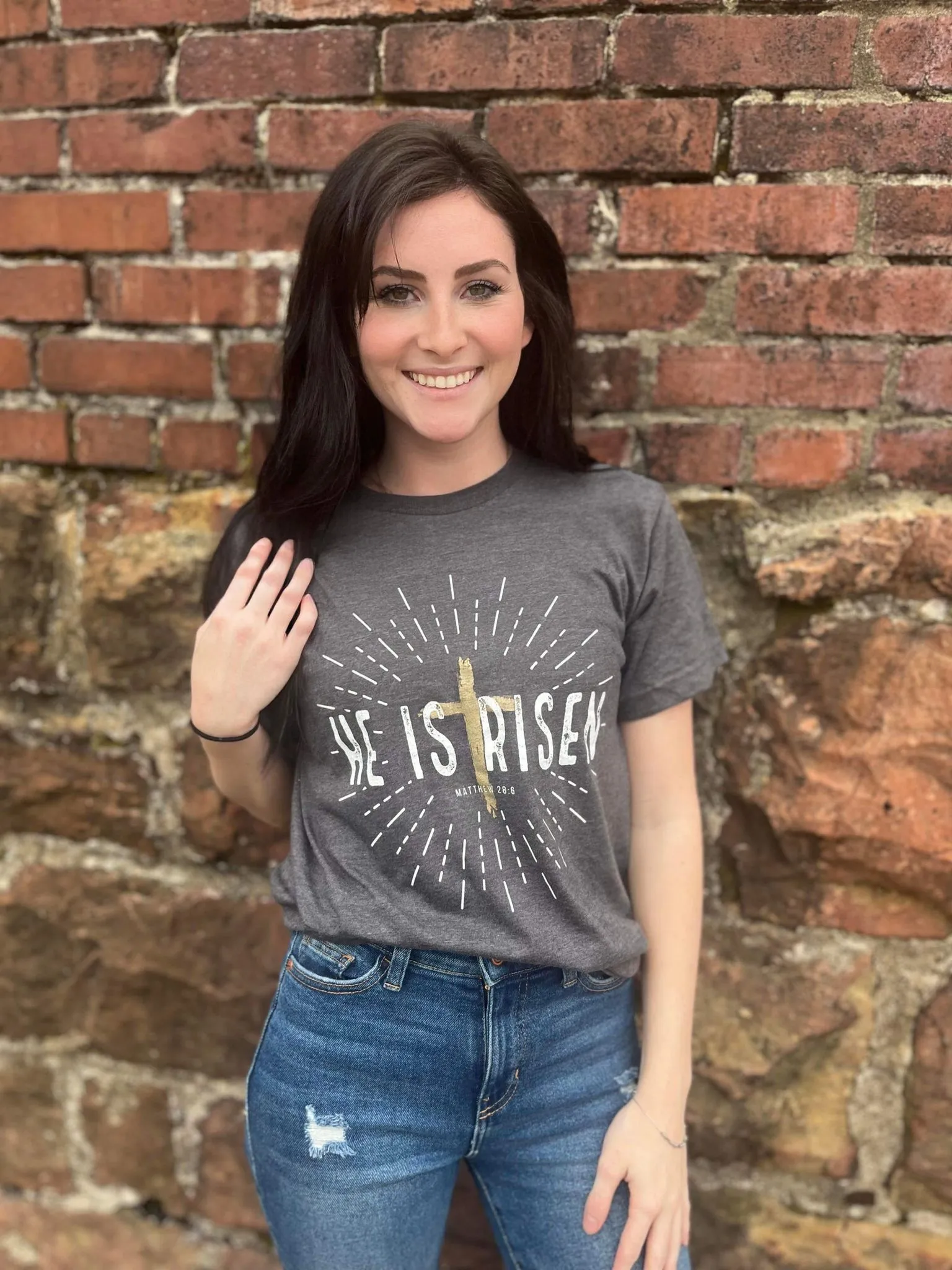 He Is Risen Tee