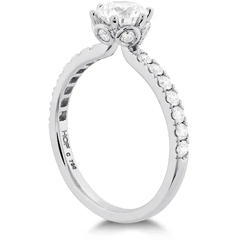 Hearts On Fire Signature Bezel Basket Diamond Engagement Ring