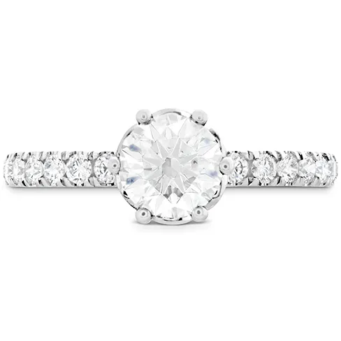 Hearts On Fire Signature Bezel Basket Diamond Engagement Ring