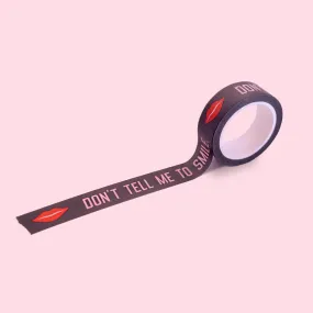 Hellcats USA Washi Style Paper Tape - Don’t tell me to smile