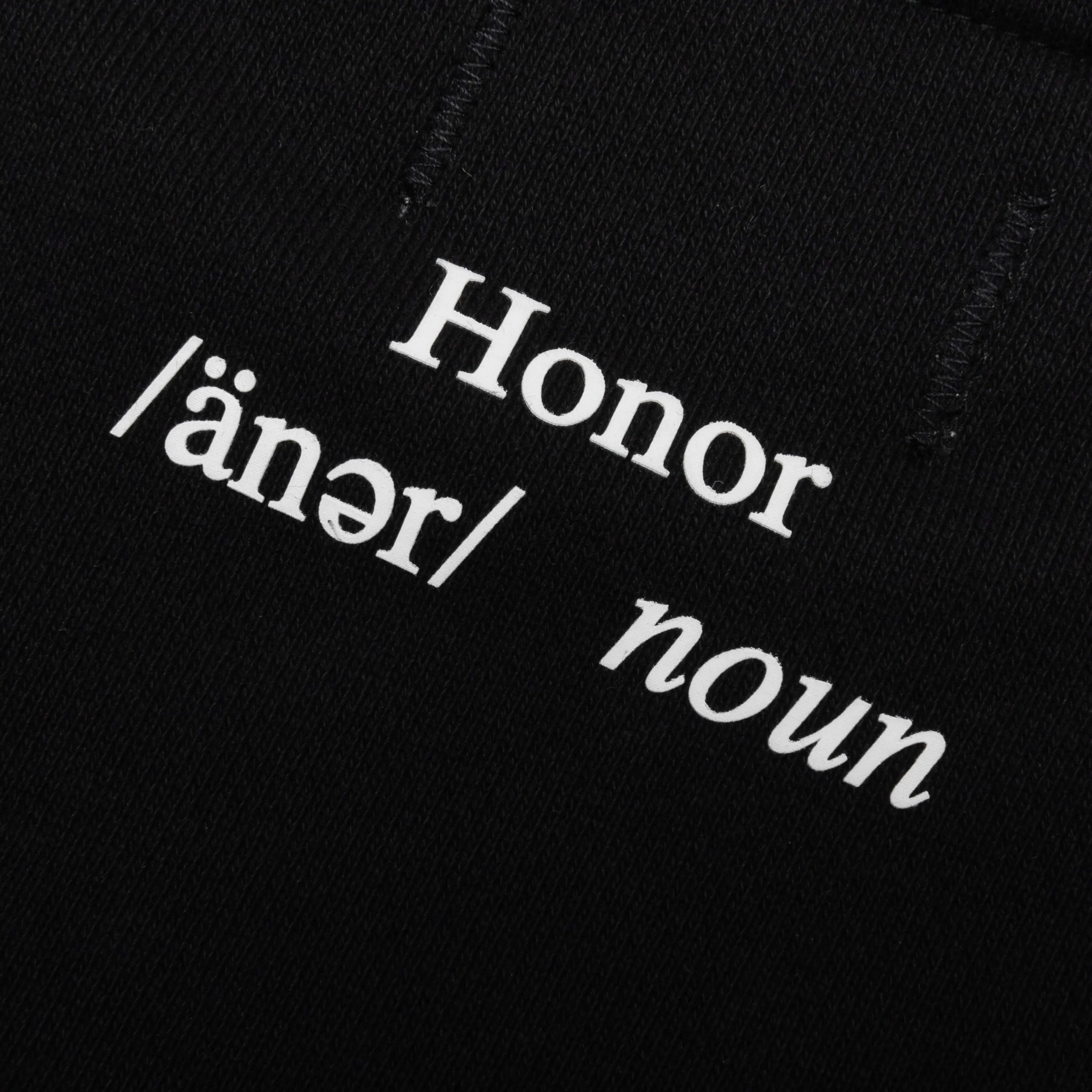 Honor The Gift Honor Code Crewneck - Black