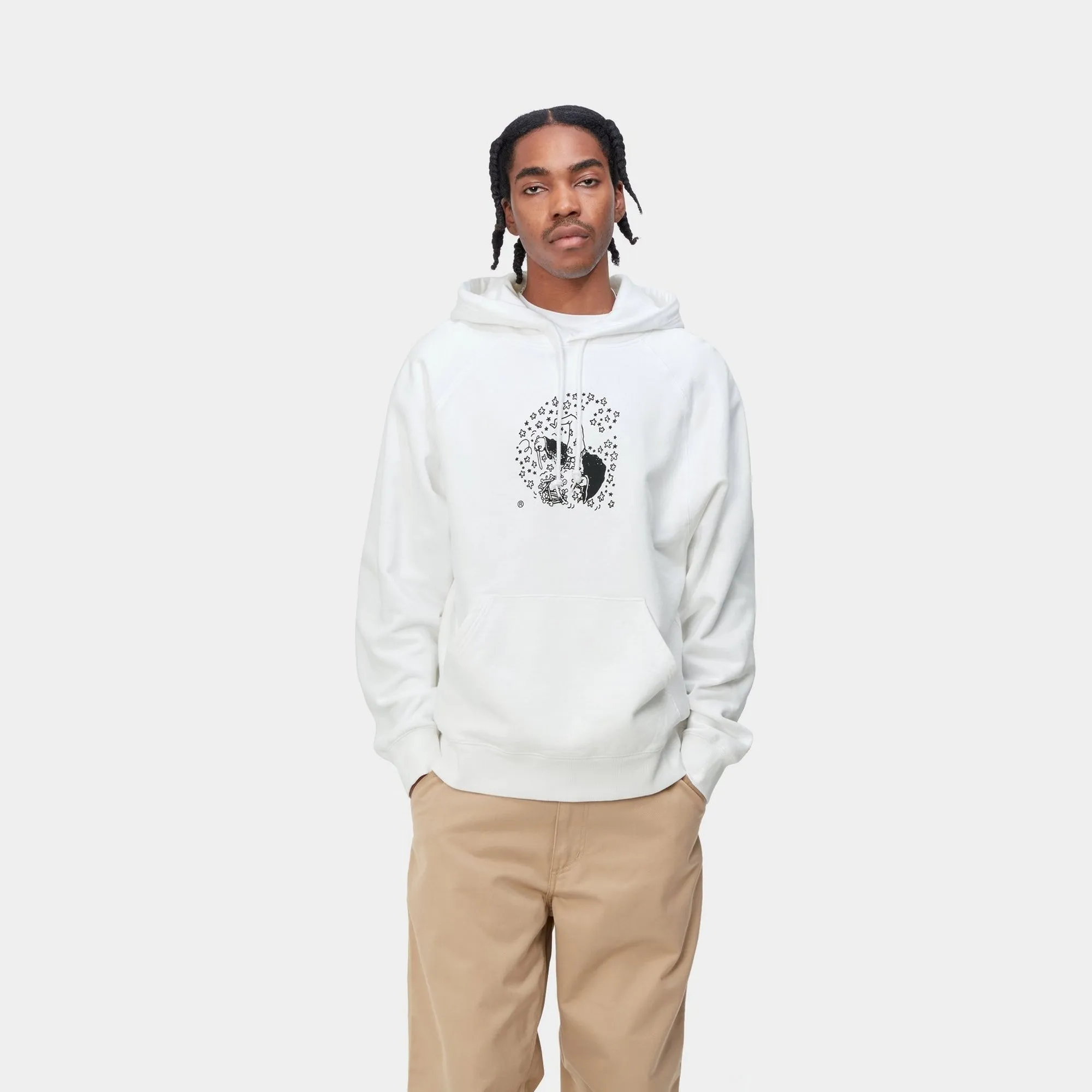 Hooded Hocus Pocus Sweatshirt | White / Black