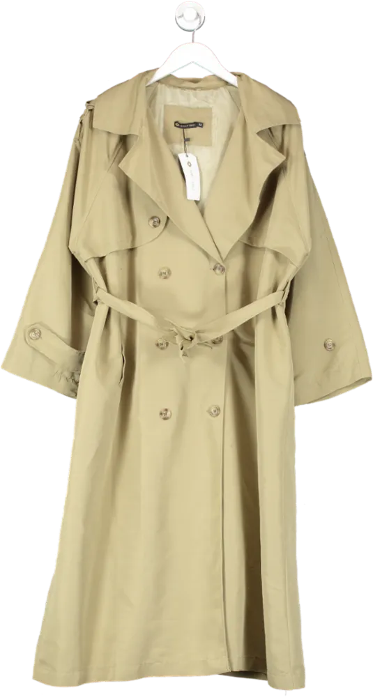 I saw it first Green Premium Oversized Trench Coat UK 12