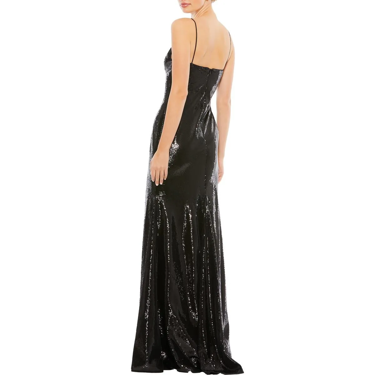 Ieena for Mac Duggal Womens Sequined Maxi Cocktail and Party Dress