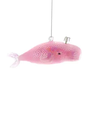  Iridescent Whale Pink  Ornament