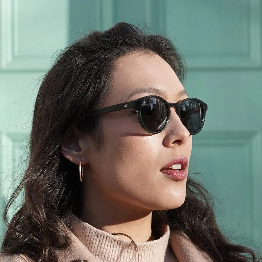 Kaka Sustainable Bio-Acetate Sunglasses | Olive Green