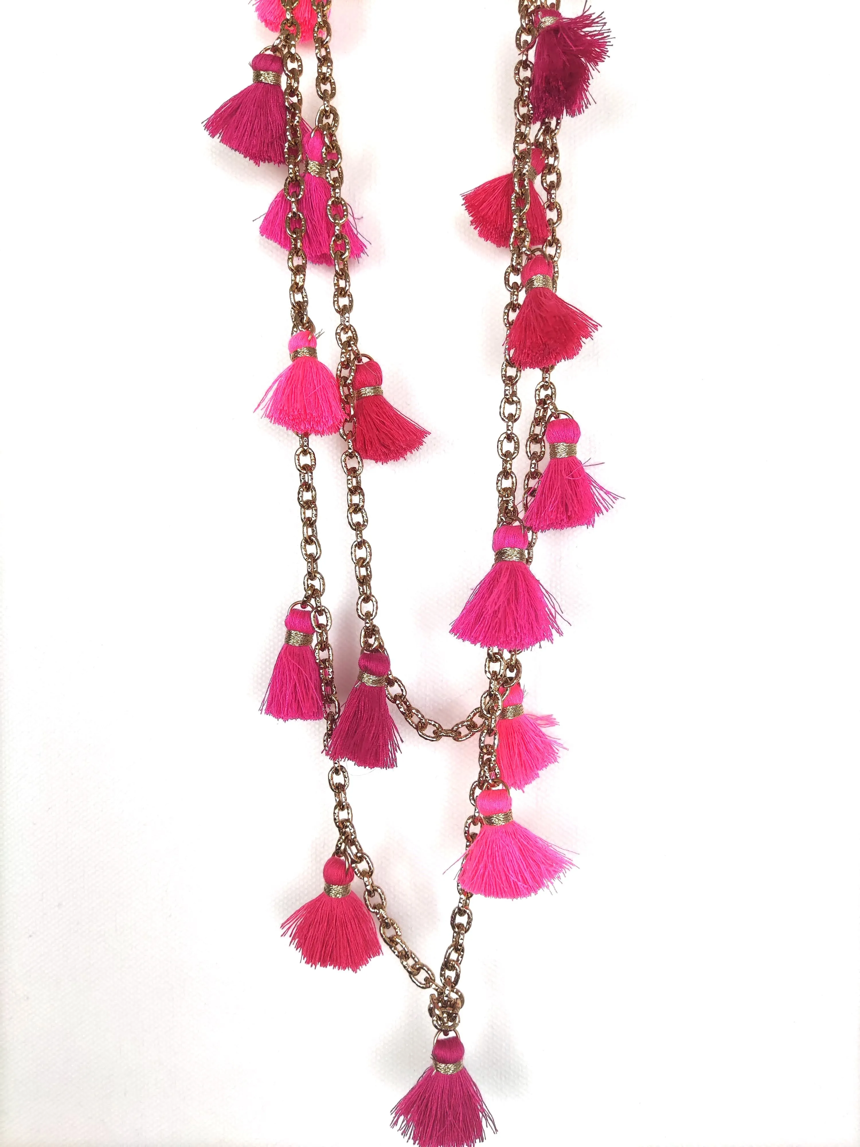 KETTE TASSLES PINK