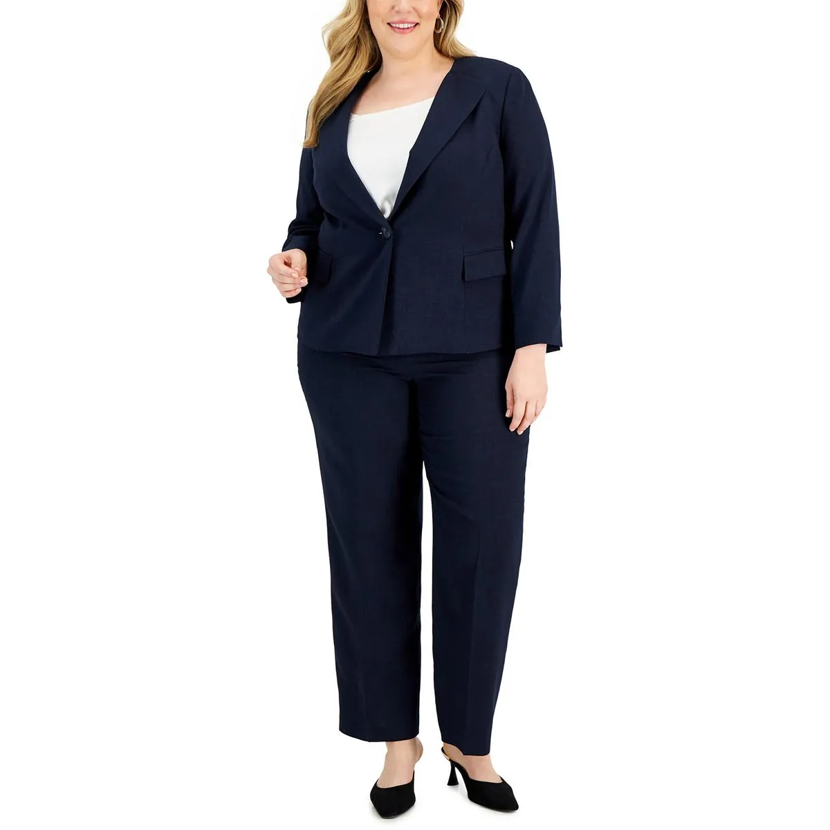 Le Suit Womens Plus Kate 2PC Business Pant Suit