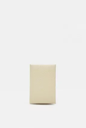 Leather Card Holder, Ivory