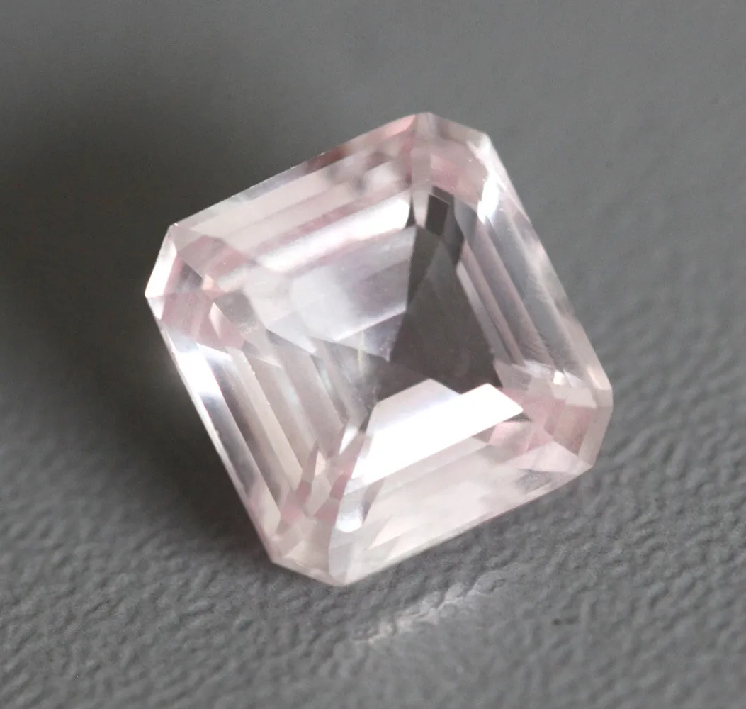 Loose 5.07 Ct Octagon Peach Pink Sapphire