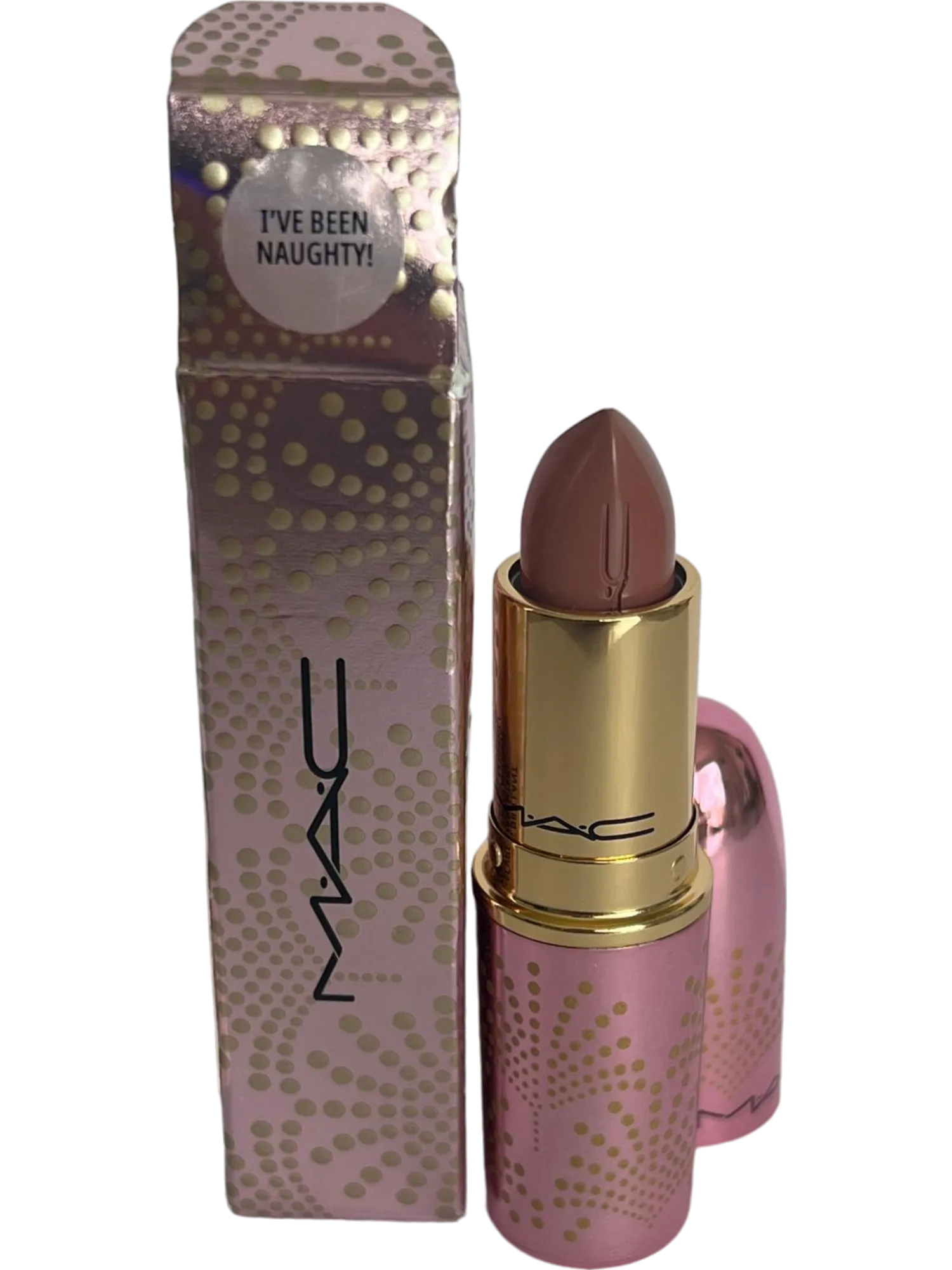 MAC Nude Pink Lusterglass  Lipstick  - Ive Been Naughty