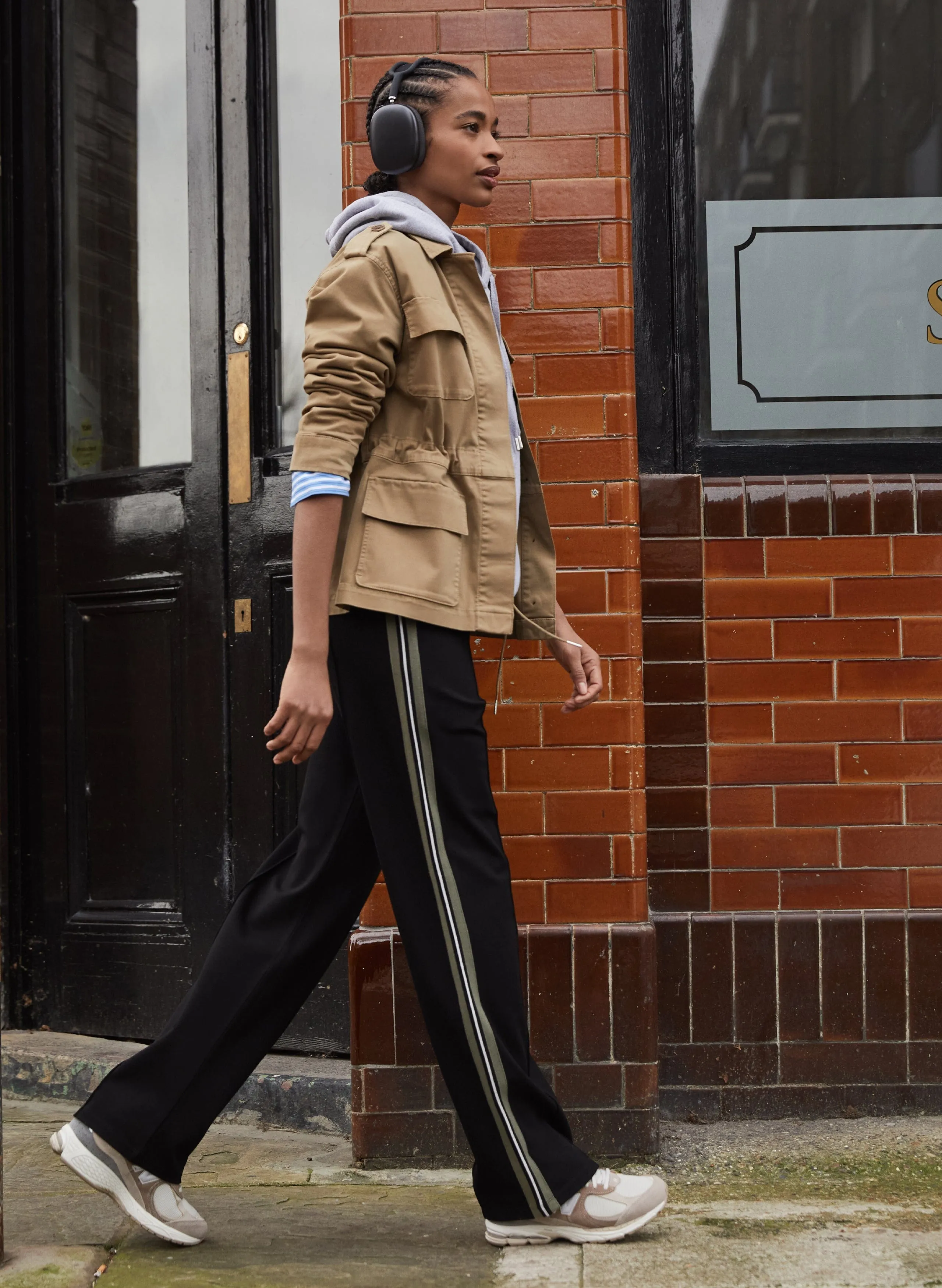 Marjorie LENZINGECOVERO Trousers | Caviar Black & Khaki