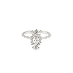 Marquise Diamond Burst Ring