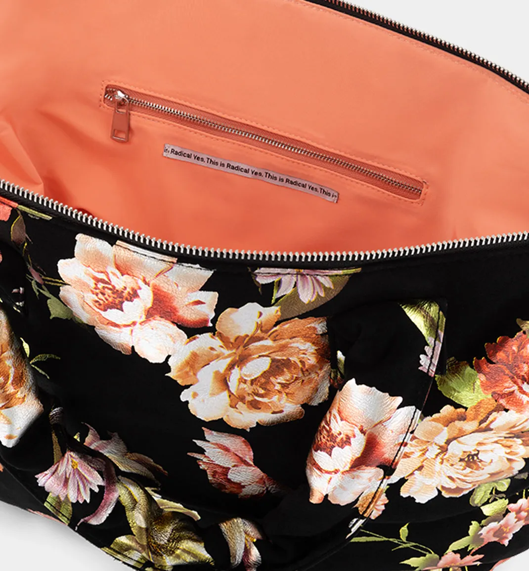 Maximilian Dance Tote in Printed Suede | An Ode to Flowers