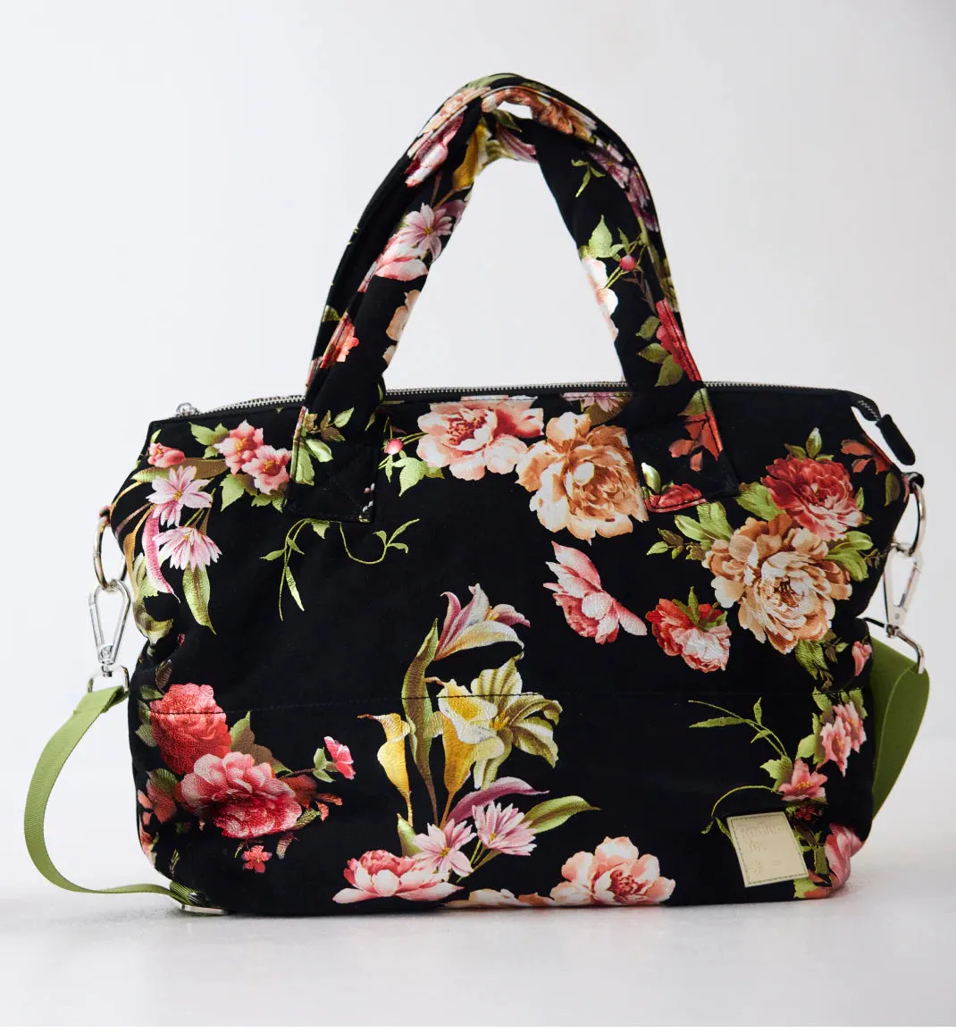 Maximilian Dance Tote in Printed Suede | An Ode to Flowers