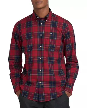 Men's Barbour | Wetheram Tailored Shirt | Red