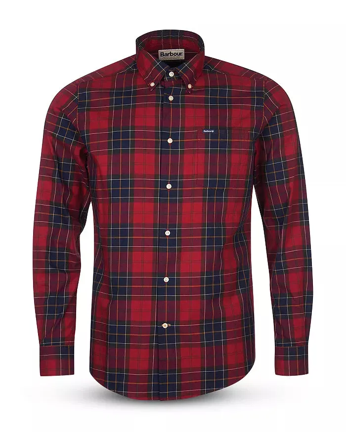 Men's Barbour | Wetheram Tailored Shirt | Red