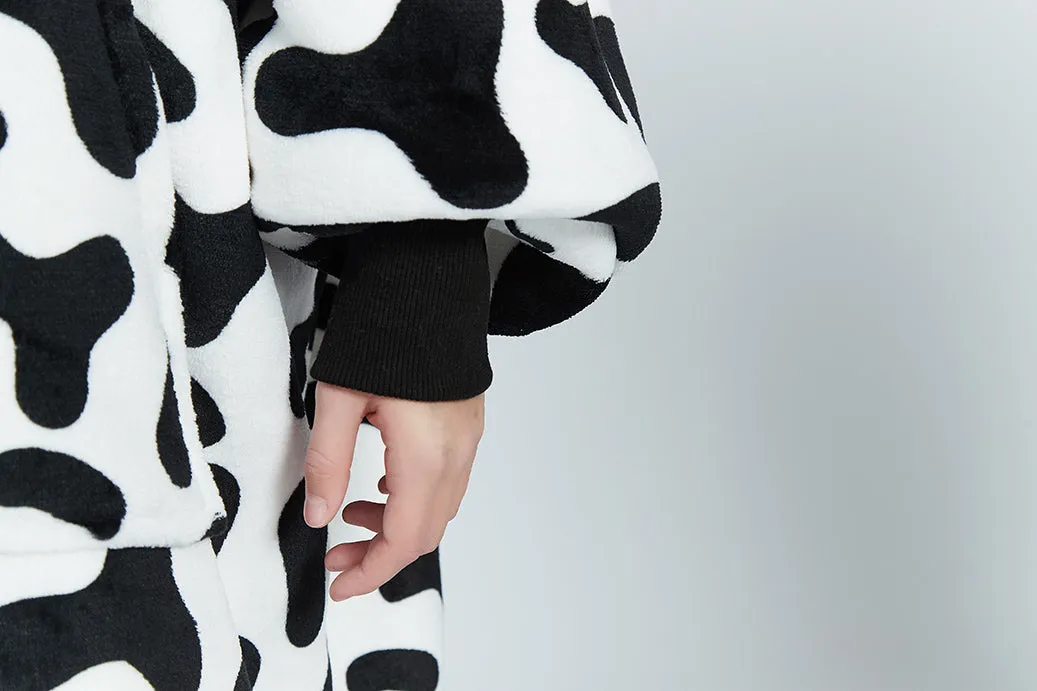 My Snuggy - Baby Monochrome Cow Oversized Blanket Hoodie