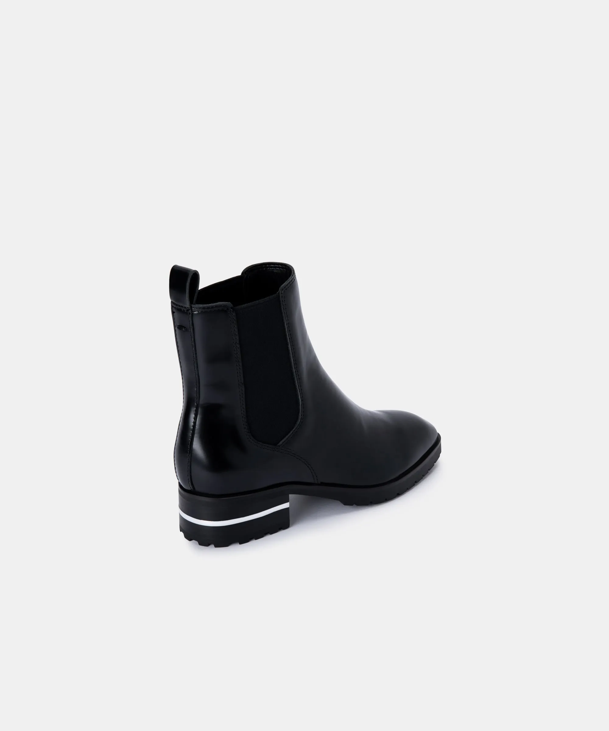 NATINA BOOTIES BLACK BOX LEATHER - re:vita