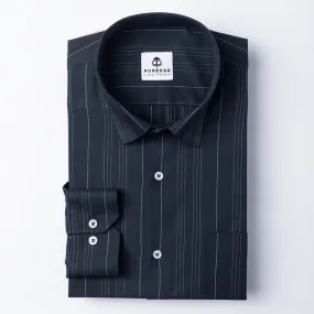 Navy Blue Color Prime Cotton Lining Shirt For Men