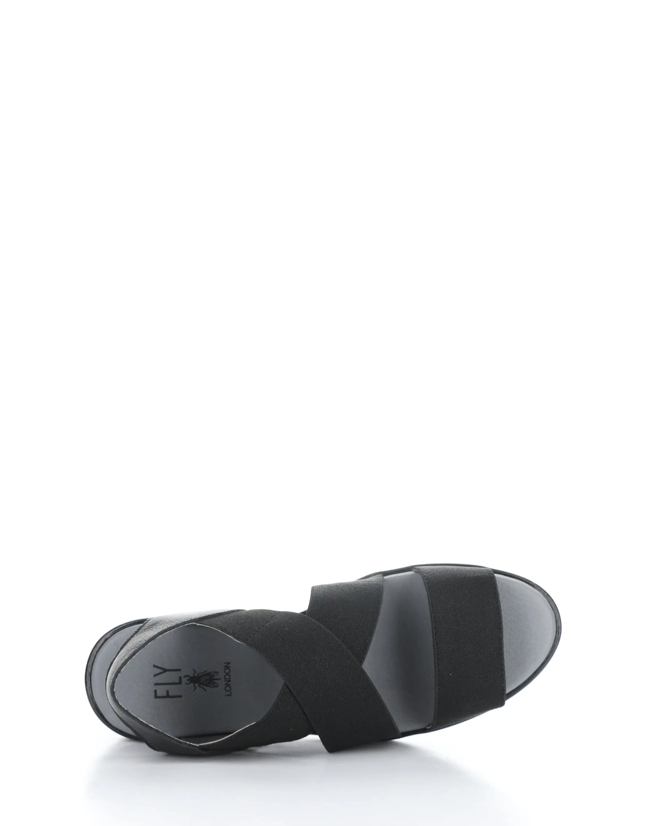 NOLI056FLY 000 BLACK Elasticated Sandals