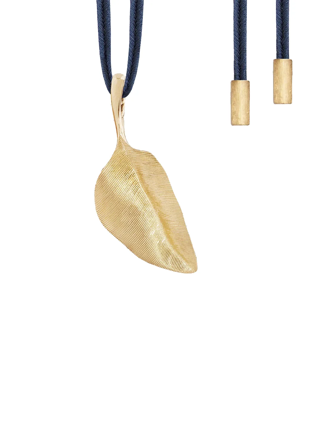 Ole Lynggaard Leaves 18K Yellow Gold Leaf Pendant | 3cm