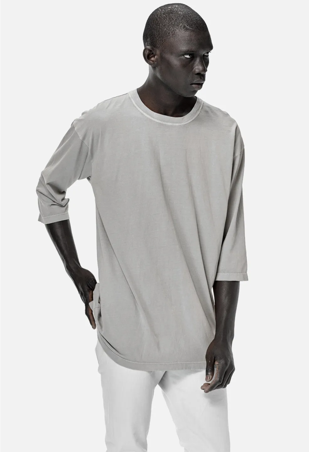 Oversized 3/4 Sleeve Tee / Clay