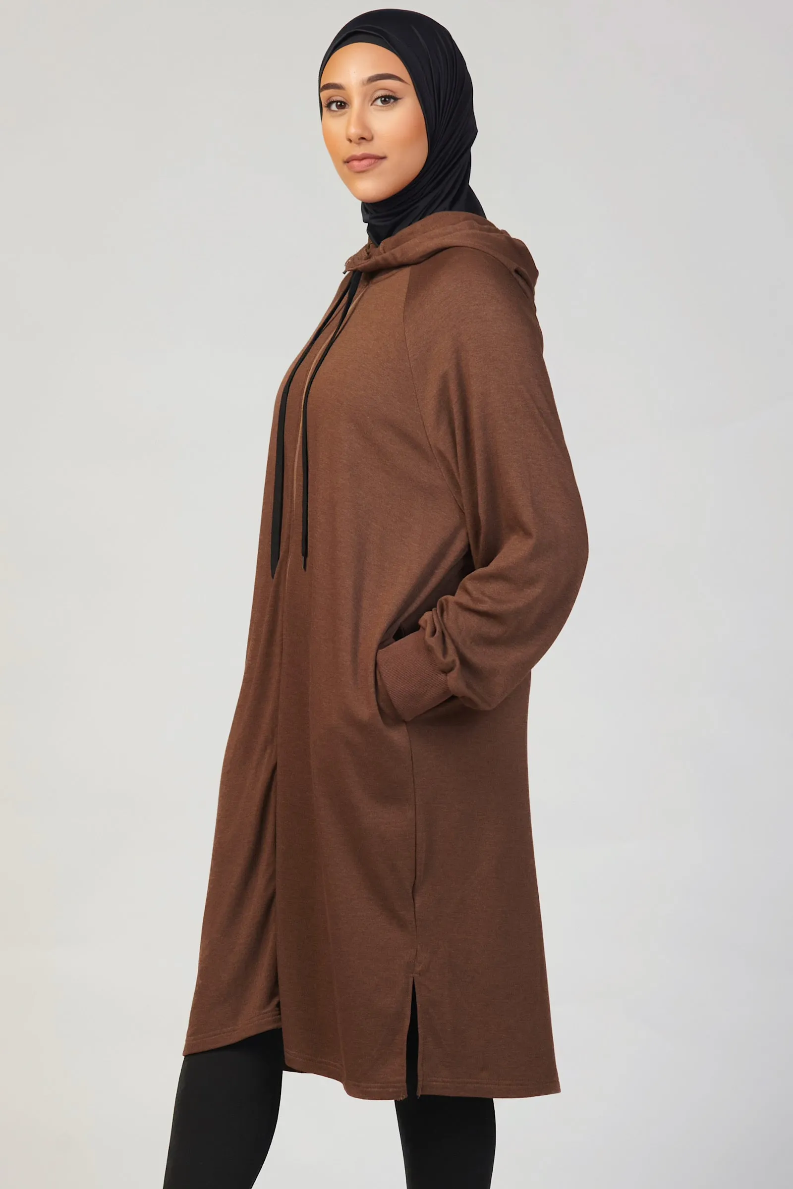 Oversized Espresso Hoodie Dress