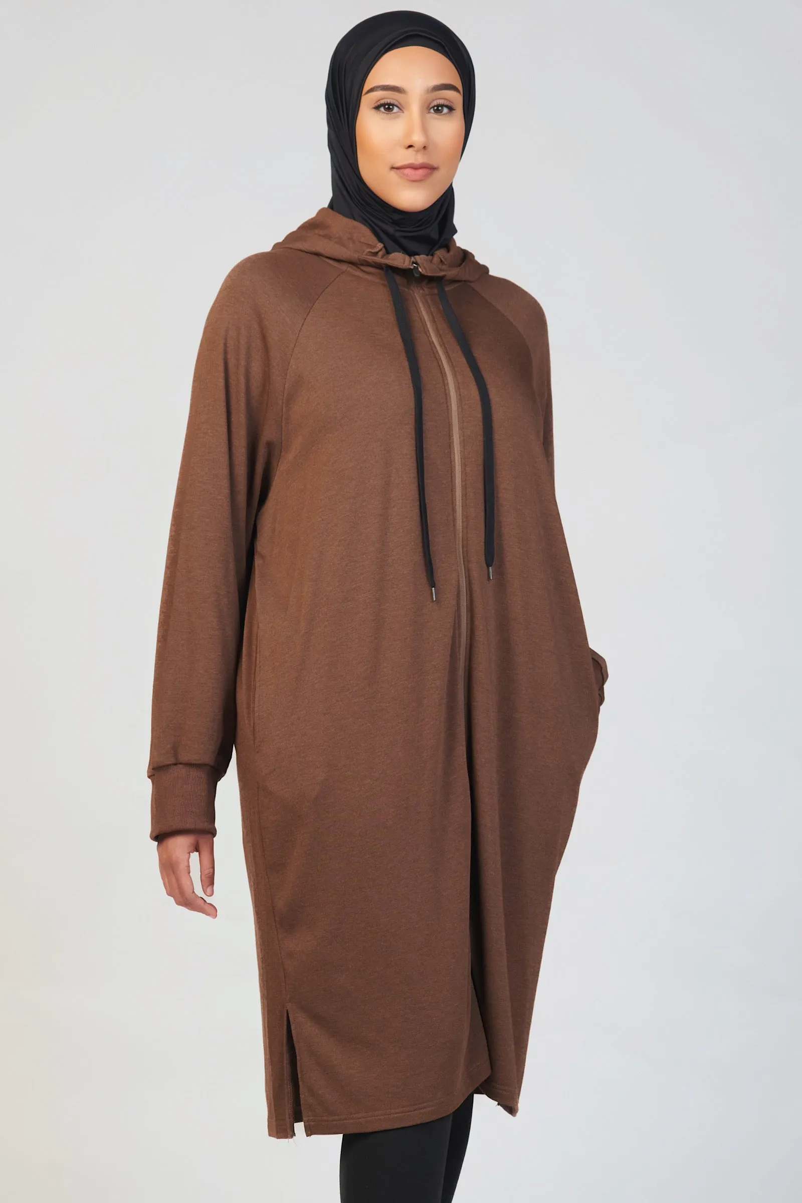 Oversized Espresso Hoodie Dress