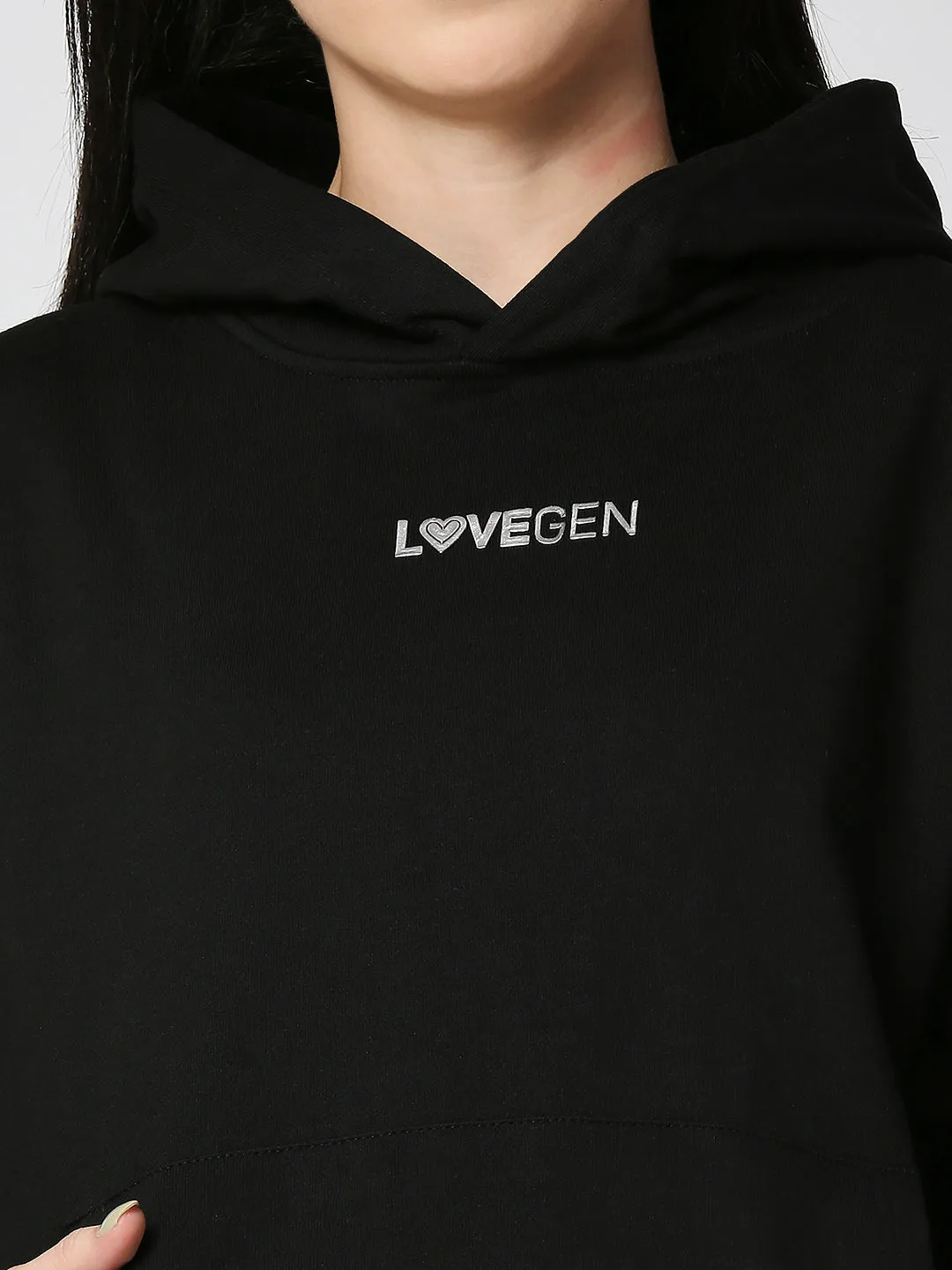 Oversized Women’s Black Hoodie