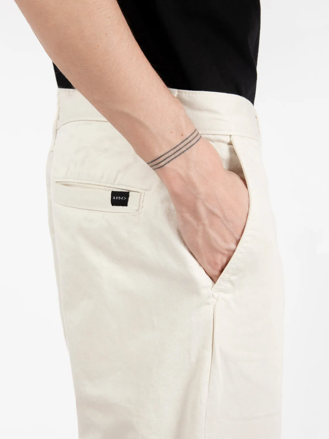 Pantaloni Jaga loose whisper white