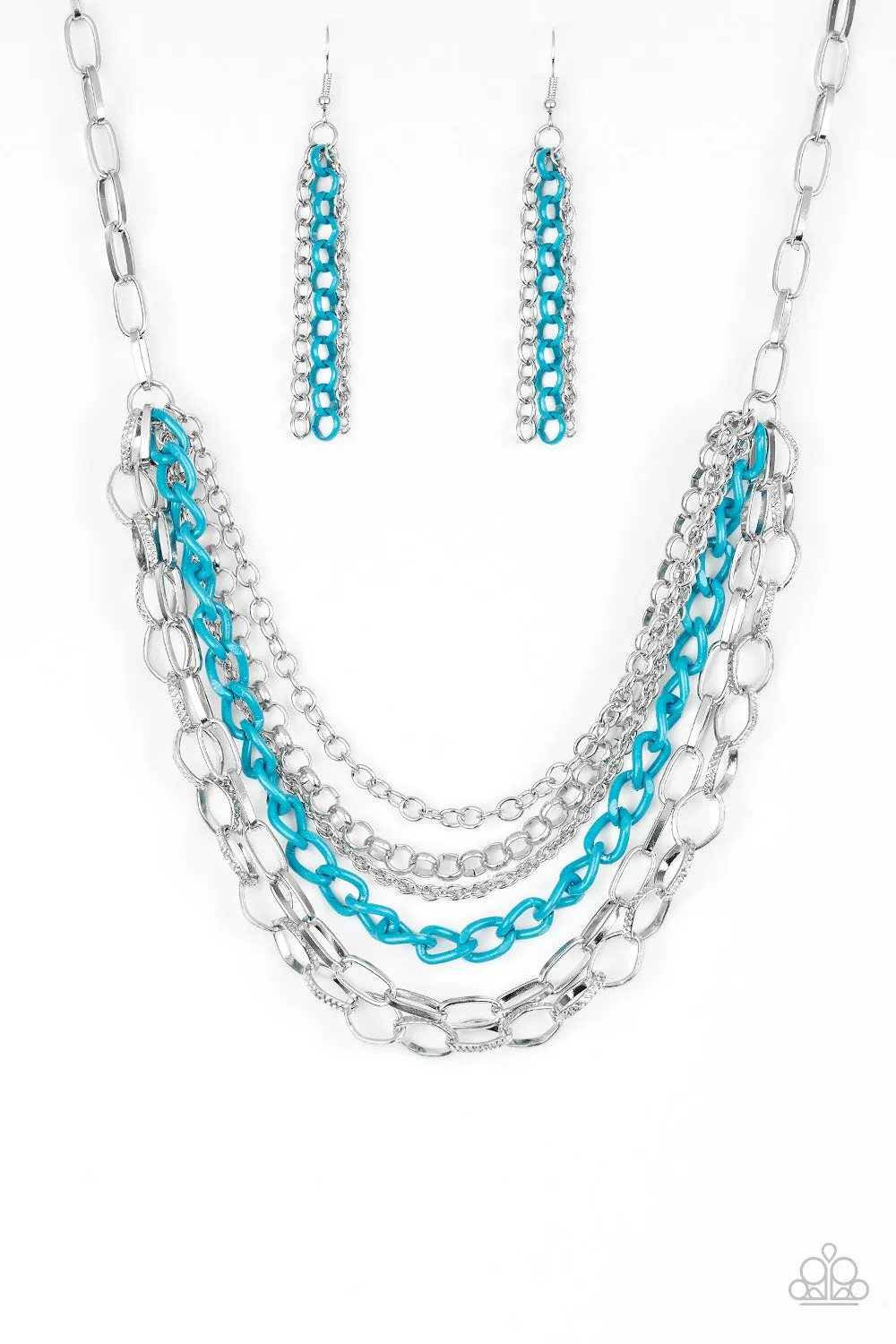 Paparazzi Necklace ~ Color Bomb - Blue