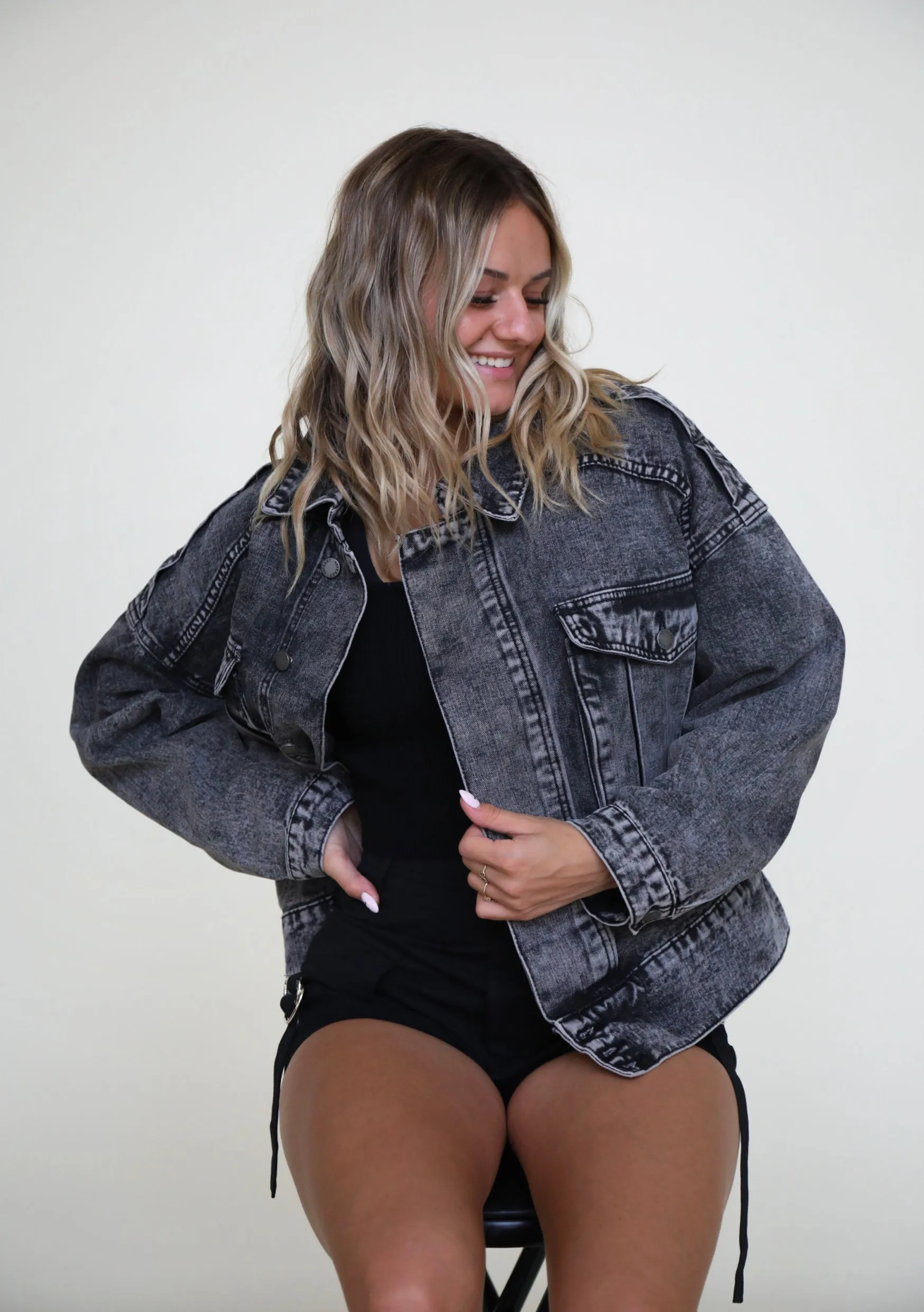 Parkside Cargo Oversized Jean Jacket